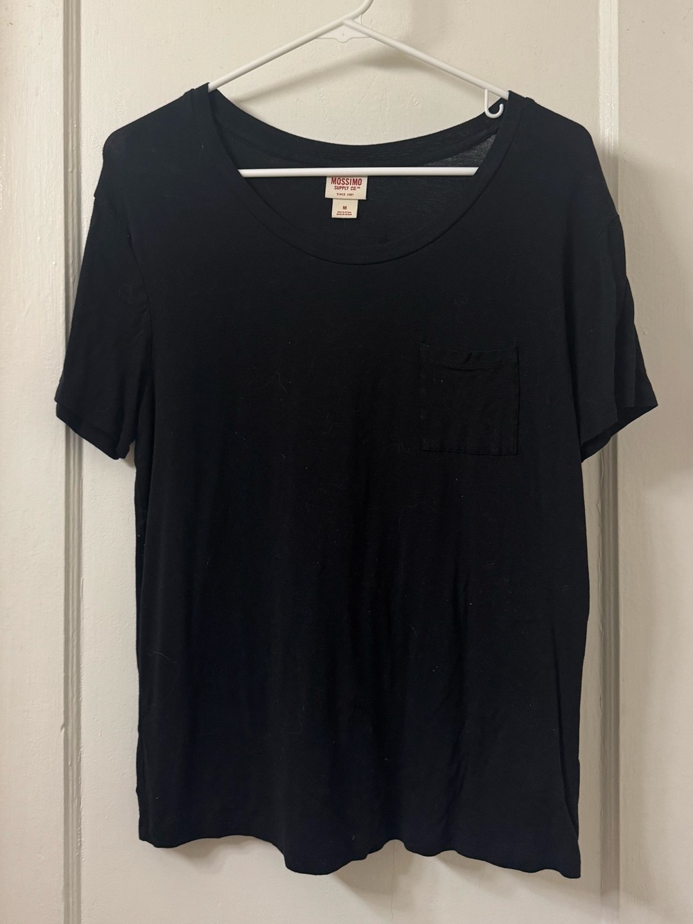 Mossimo Supply Co. Black Short-Sleeve Pocket Tee
